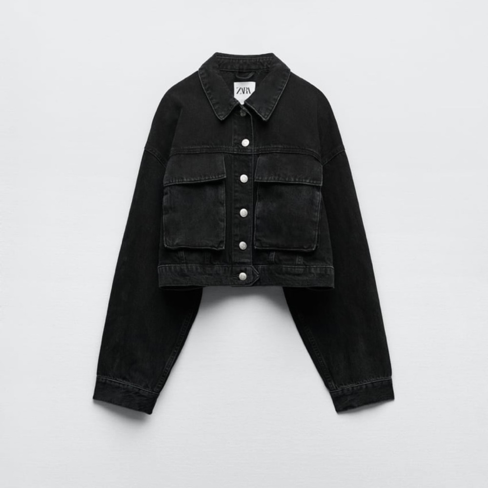 NEW! Zara Cropped Denim Jacket